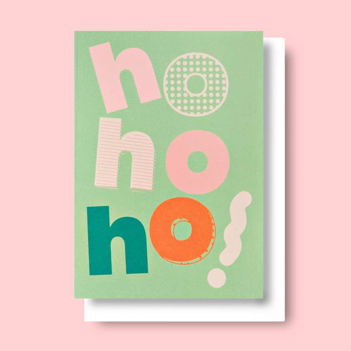 Party Christmas Ho Ho Ho Card for wholesale by Good Thanks Paper