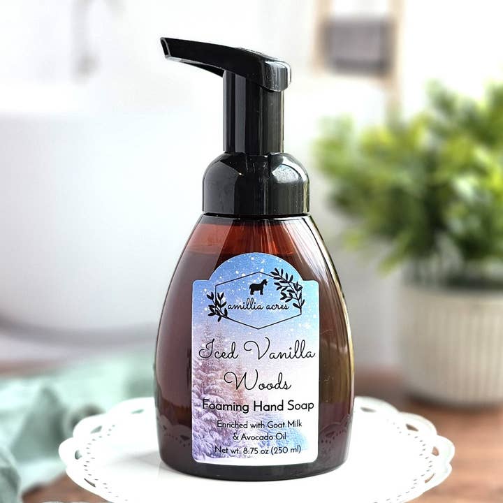 Amillia Acres - Wholesale Hand Soap/Wash - Iced Vanilla Woods | Foaming Hand Soap
