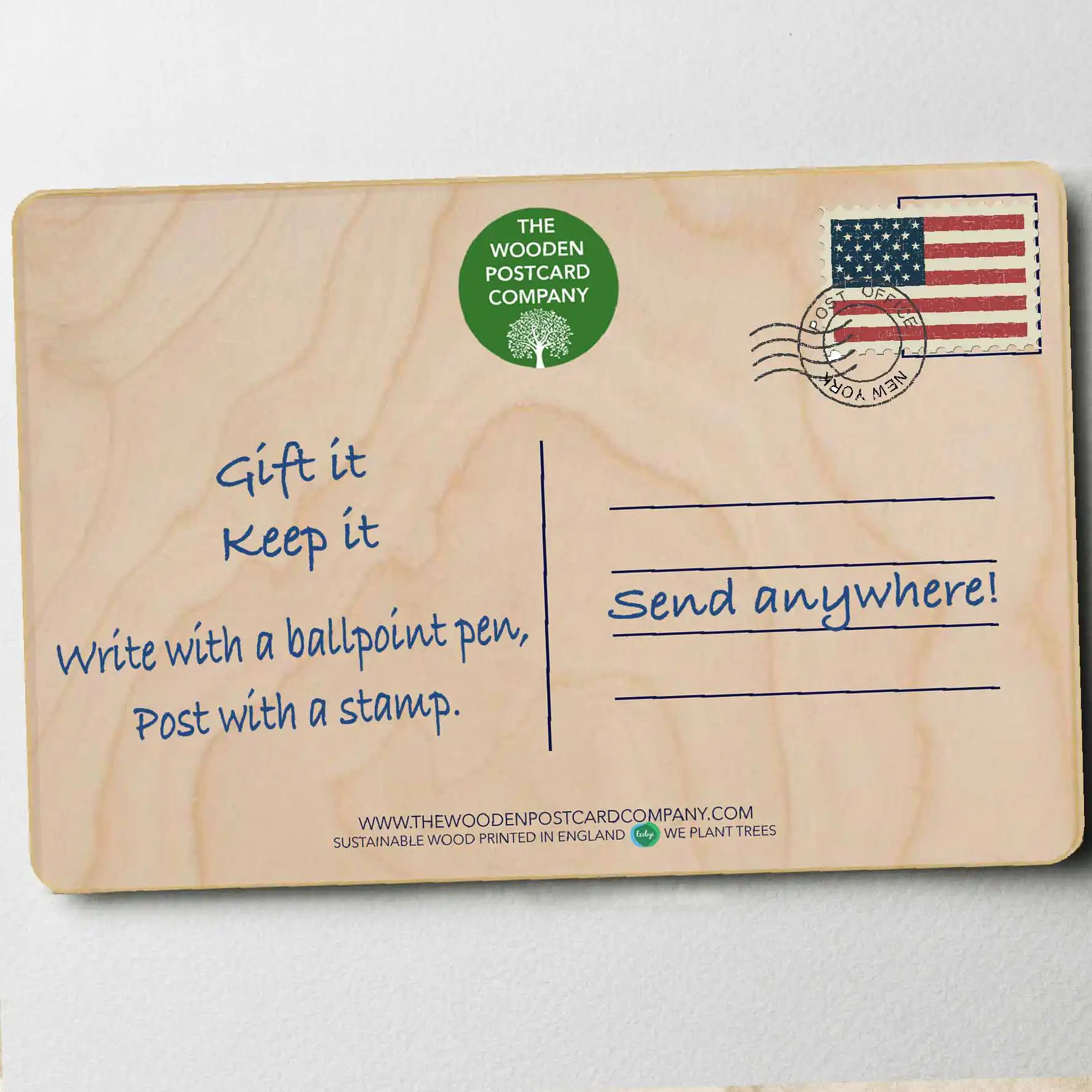 THE WOODEN POSTCARD COMPANY – wholesale Everyday greeting card – Paddle Boarding - Eco-friendly cards & magnets2