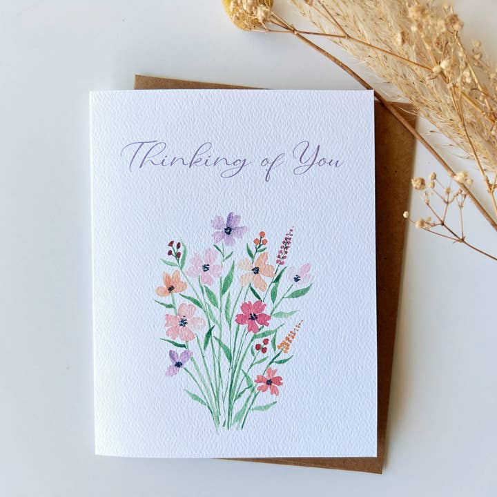 Floral Bouquet Thinking of You for wholesale by Ellamoonart