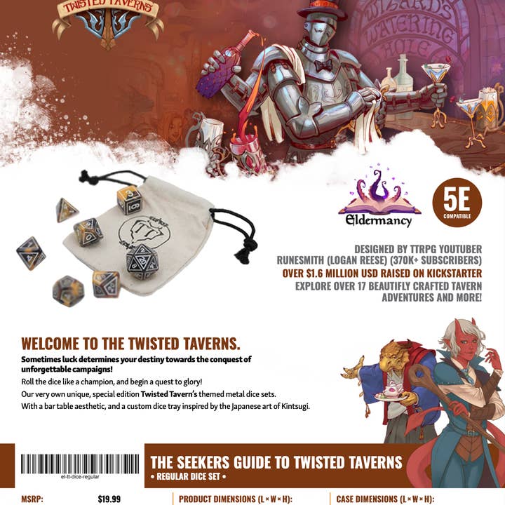 QMDirect - Wholesale Dice - Twisted Taverns - Tavern Dice - Regular Edition2