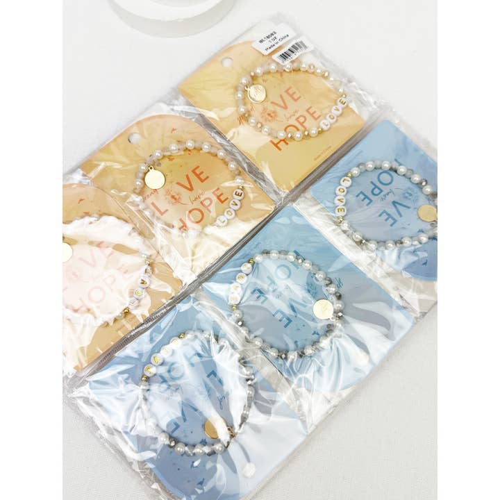 MIX COLOR LOVE Two Tone inspirational Bracelet for wholesale on Faire5