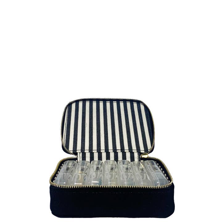 Bag-All - Vente Pilulier - Grande trousse organisatrice de pilules avec insert hebdomadaire, noire4
