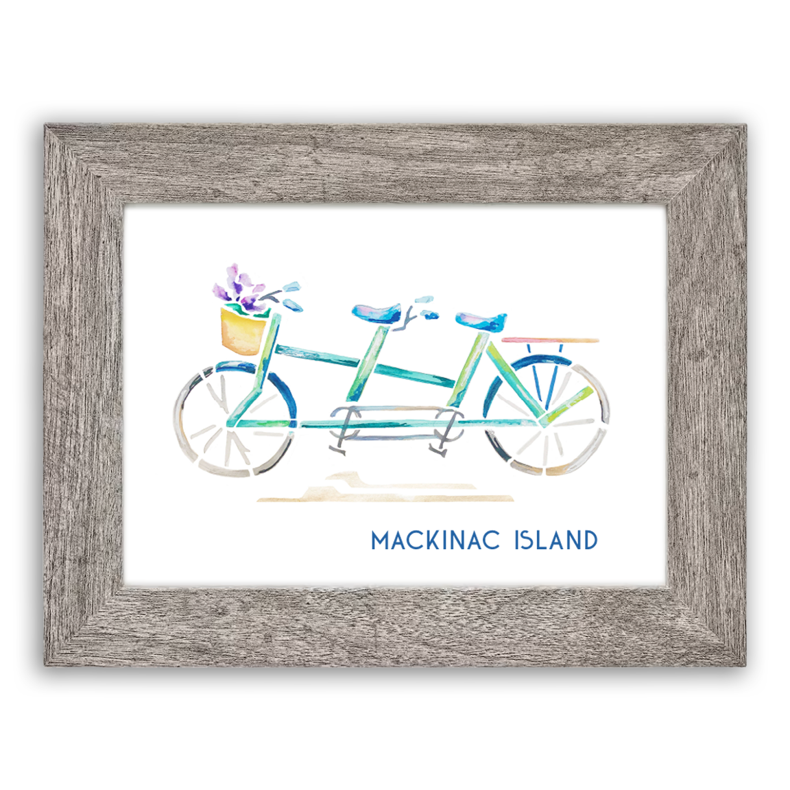 Emily Frushour - Wholesale Art Print - Custom for Little Luxuries: Mackinac Island Tandem Bike1