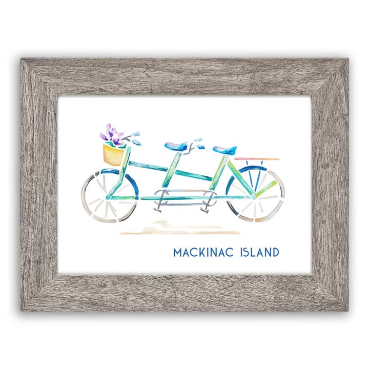 Emily Frushour - Wholesale Art Print - Custom for Little Luxuries: Mackinac Island Tandem Bike1