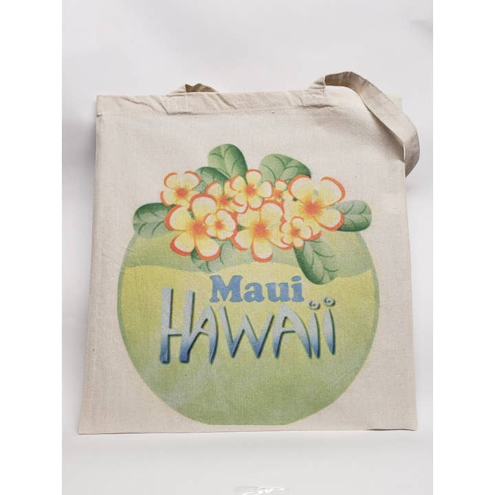 Sac en toile Maui Plumeria pour la vente par I CARE DO YOU