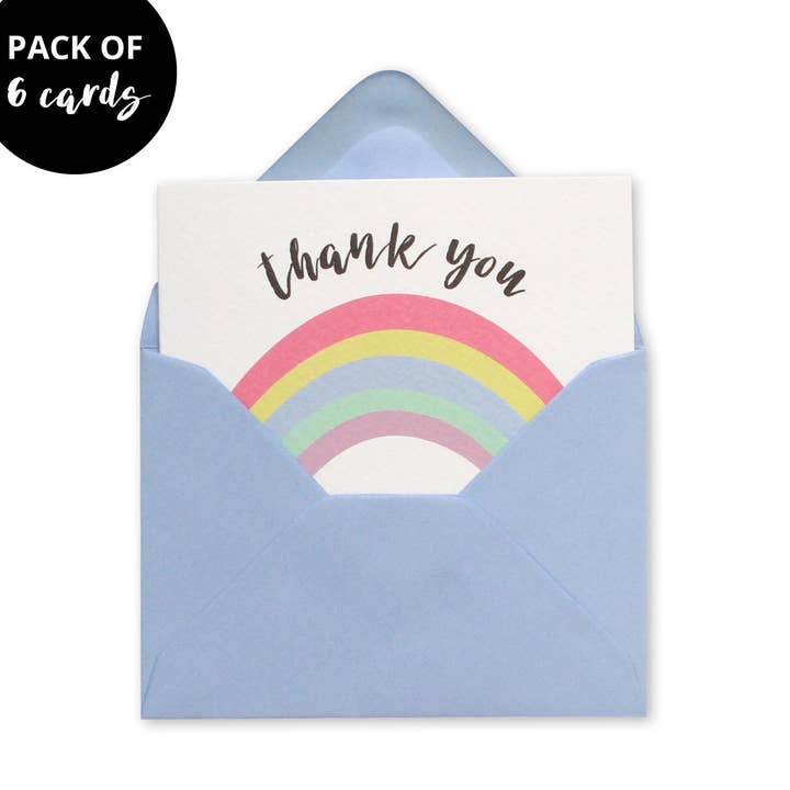 Mini Card Pack - Rainbow Thank You for wholesale by LOVELI