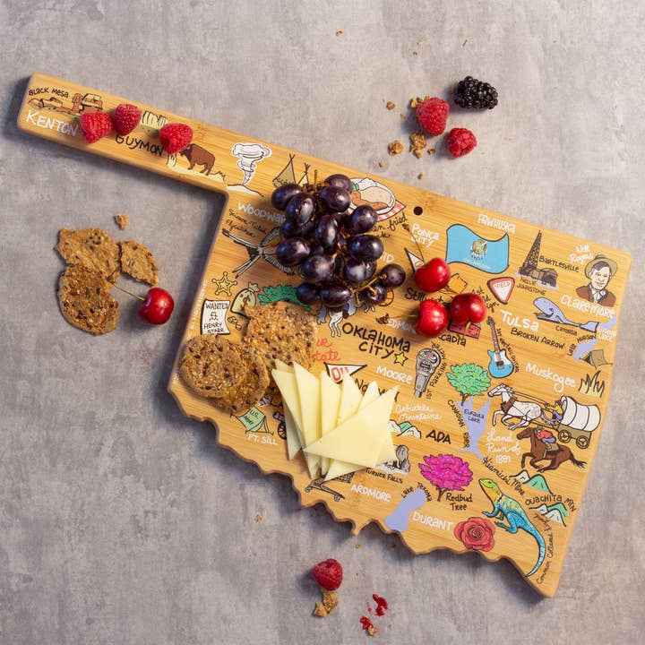 Totally Bamboo - Wholesale Cutting Board - Oklahoma Cutting Board with Artwork by Fish Kiss™1