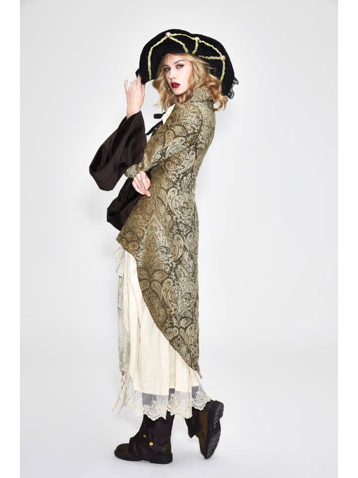 BLK GLD CT102 - Pirate Jacket with detachable sleeves for wholesale on Faire