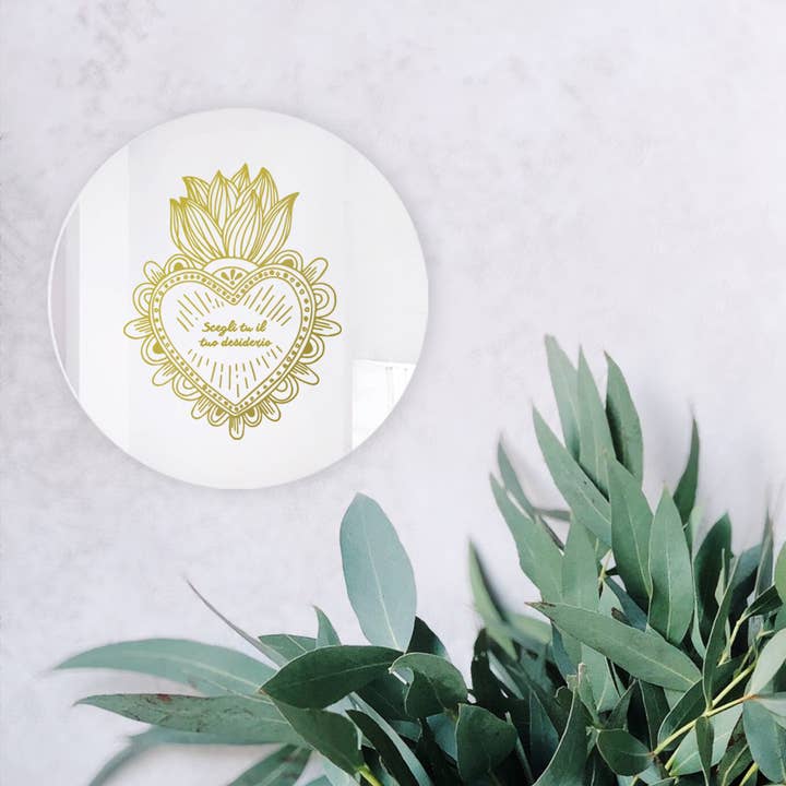 Espejo decorativo exvoto. Espejo del Sagrado Corazón. Personalizado. para venta al por mayor de BiCA-Good Morning Design