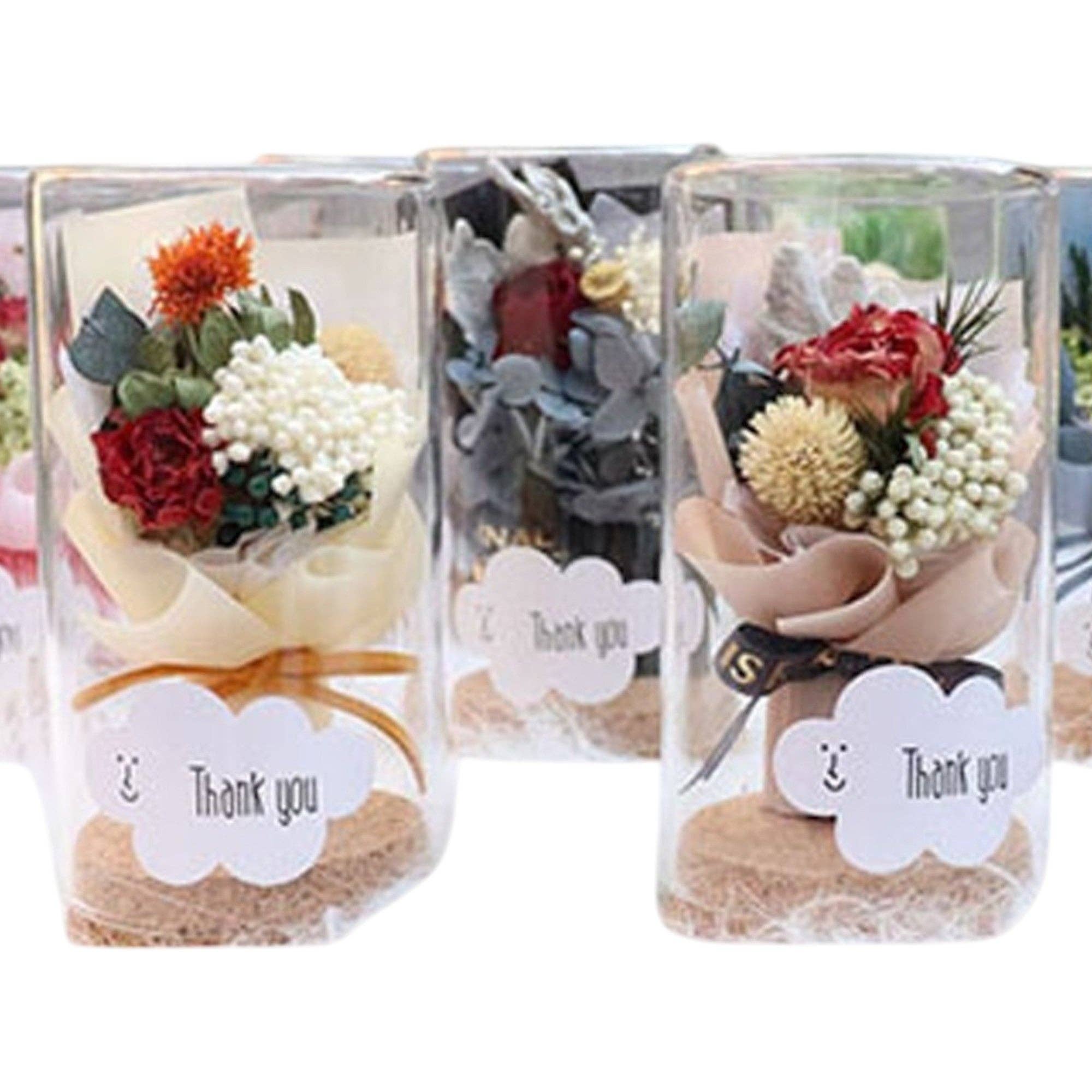 ASSORTED Mix Artificial Flower Bouquet With Cork Bottom Case FN019 (12PC) for wholesale on Faire0