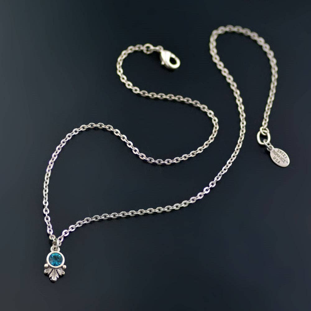 Sweet Romance Jewelry - Wholesale Pendant/Charm Necklace - Swarovski Crystal Solitaire Birthstone Pendant Necklace20