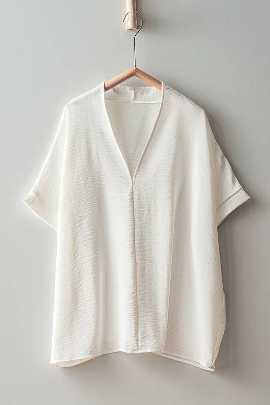 Urban Daizy - Vente T-shirt – femme - Haut à col en V Breezy Airflow-SS2