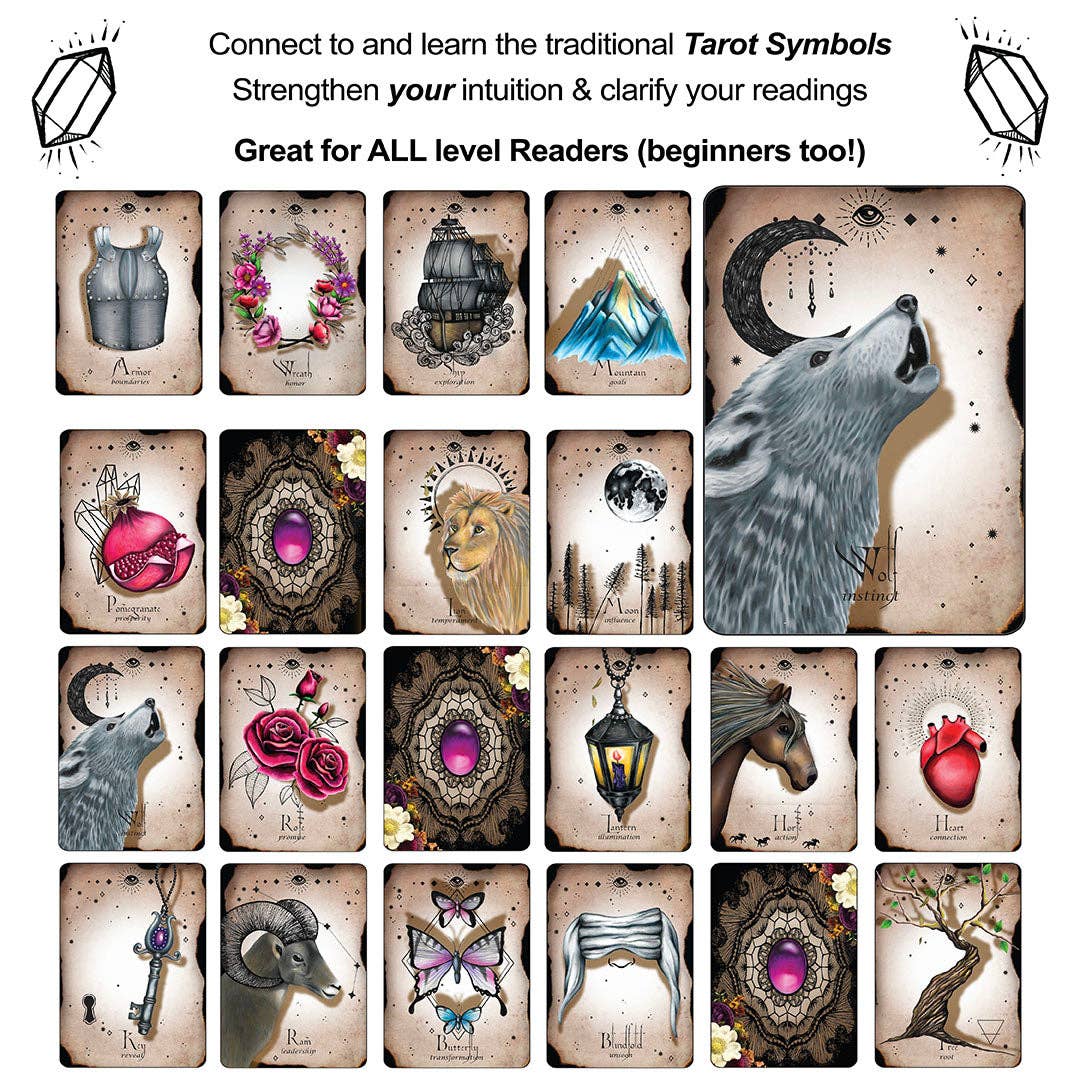 Wilde Heart Alchemy LTD – wholesale Tarot cards – Antiquities of Magick Oracle Pocket/Travel Size edition3