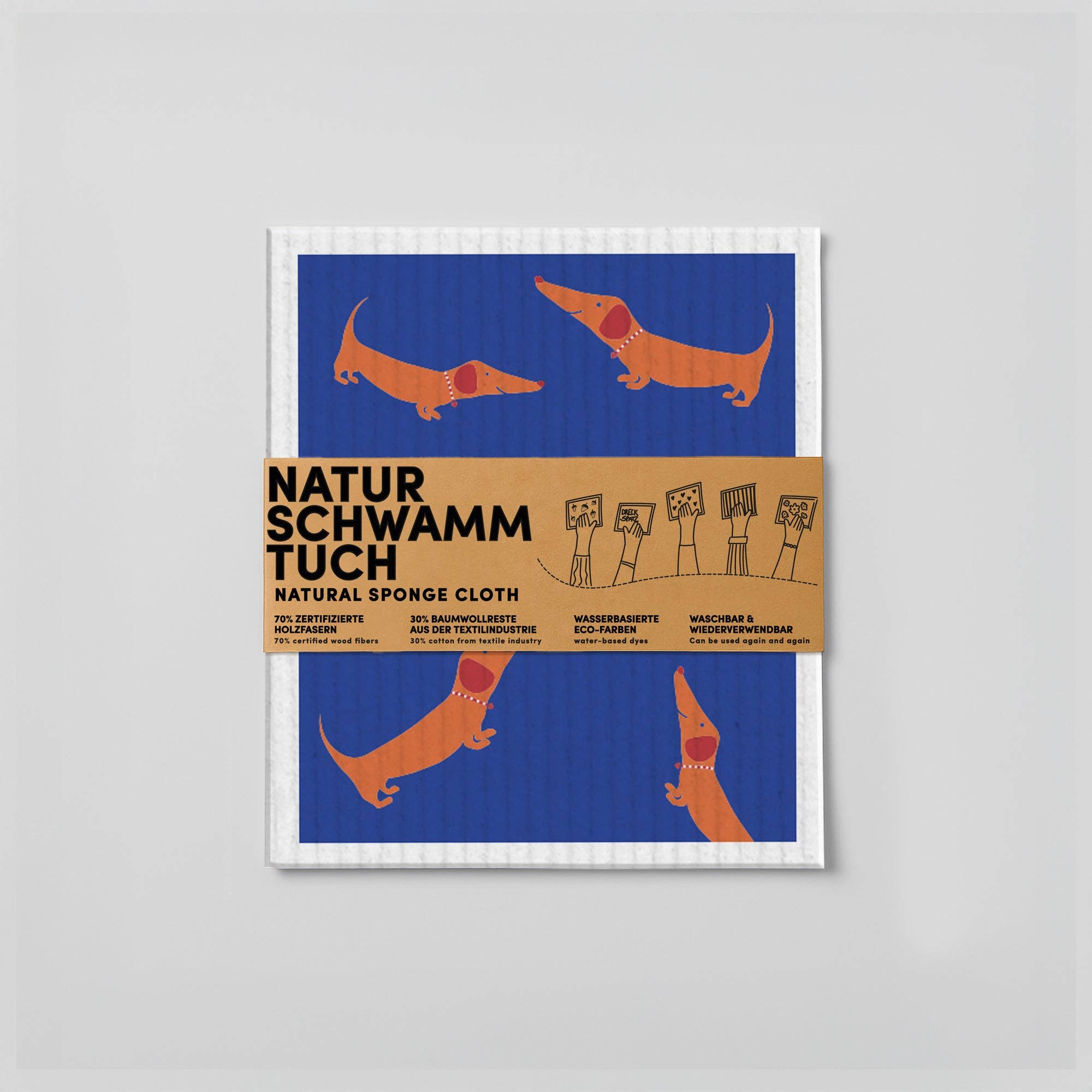 Naturbedacht – wholesale Kökshandduk/Disktrasa – Svamputduk - taxmotiv - nr 102