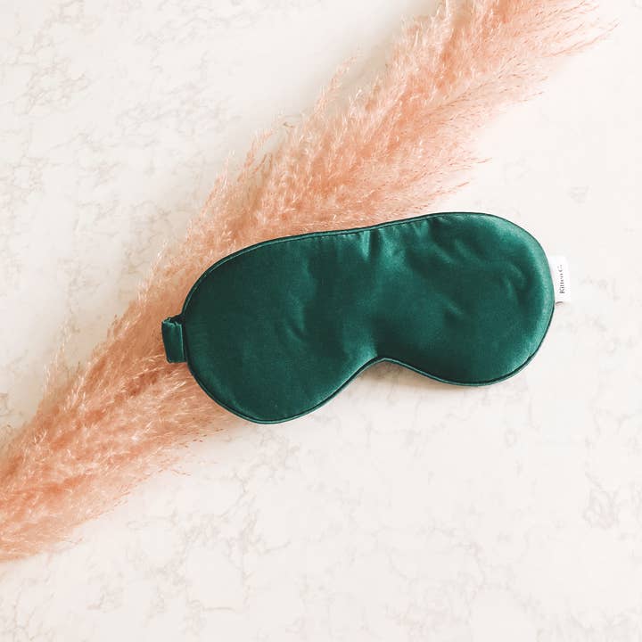 Kitten Claws Clips - Wholesale Slaap-/oogmasker - Zijden slaapmasker *Deep Teal 100% biologisch