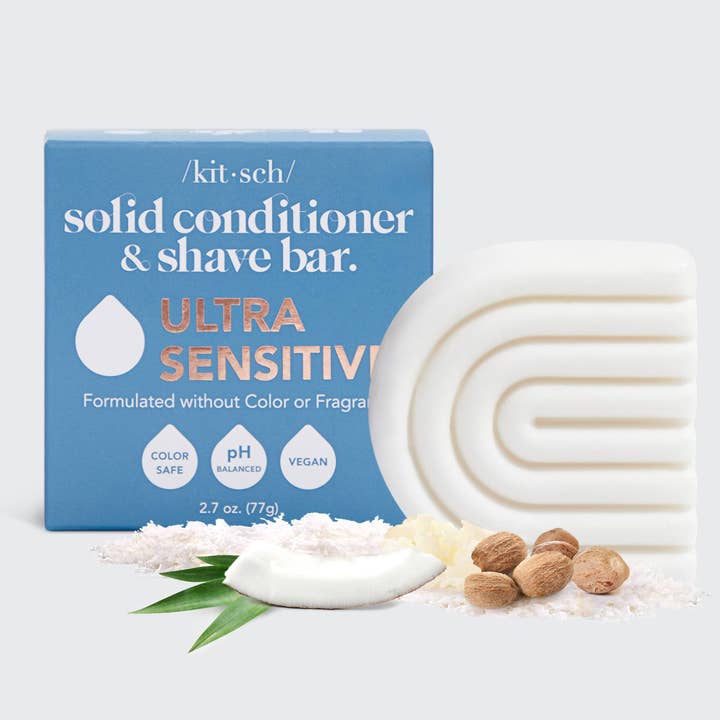 KITSCH - Wholesale Shampoo Puck/Solid Shampoo - Ultra Sensitive Conditioner & Shave Bar Fragrance-Free