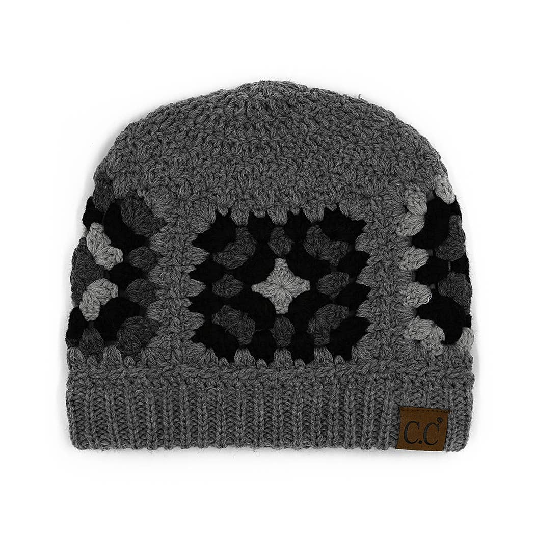 Fashion City - Wholesale Beanie - Women's - Multi-Colored Crocheted Beanie3