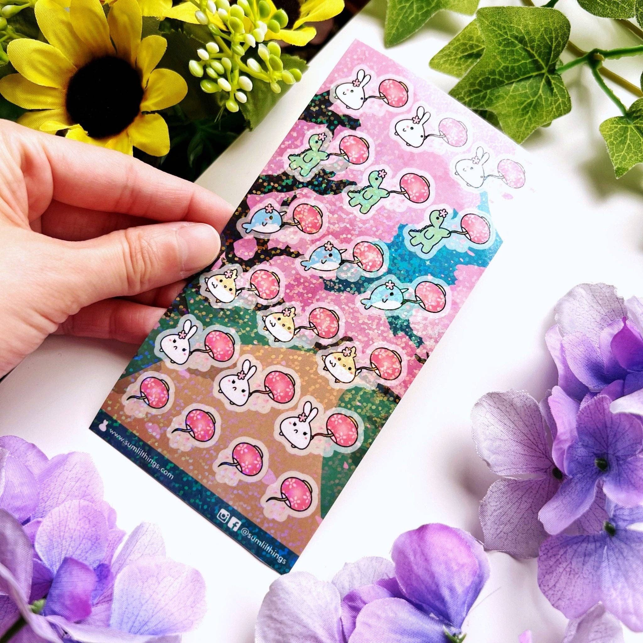 SumLilThings – wholesale Sticker – Seal Sticker - Floating Lanterns - Holographic1