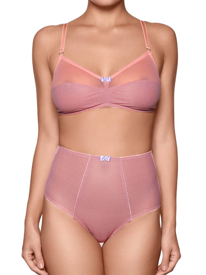 Fröken Rose Pink Triangle Bralette för wholesale av Viola Sky