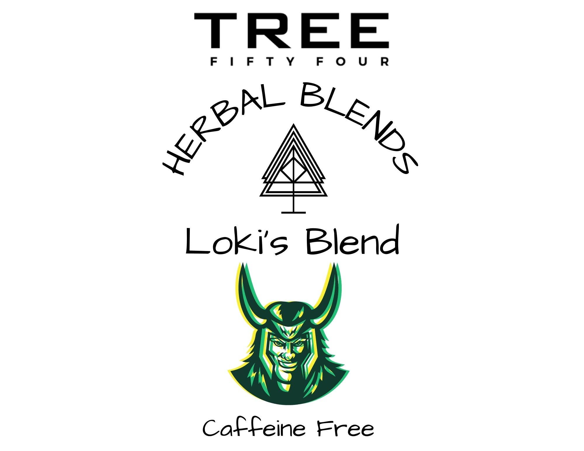 Tree Fifty Four - Wholesale Loose Tea - Loki's Herbal Tea Blend 6-Pack Sachet Set | 3.5" x 4.75"4