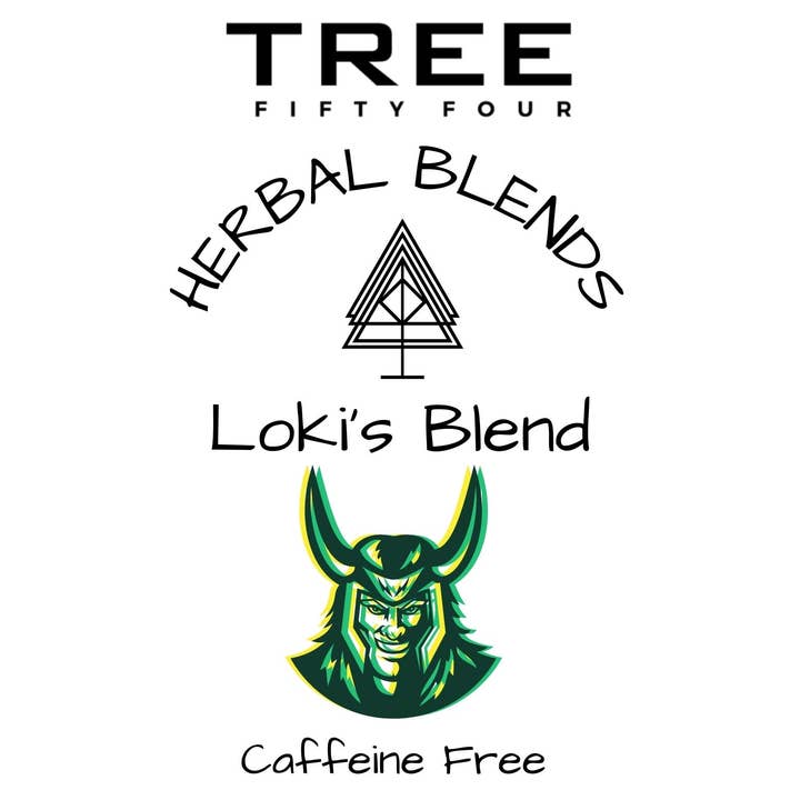 Tree Fifty Four - Wholesale Loose Tea - Loki's Herbal Tea Blend 6-Pack Sachet Set | 3.5" x 4.75"4