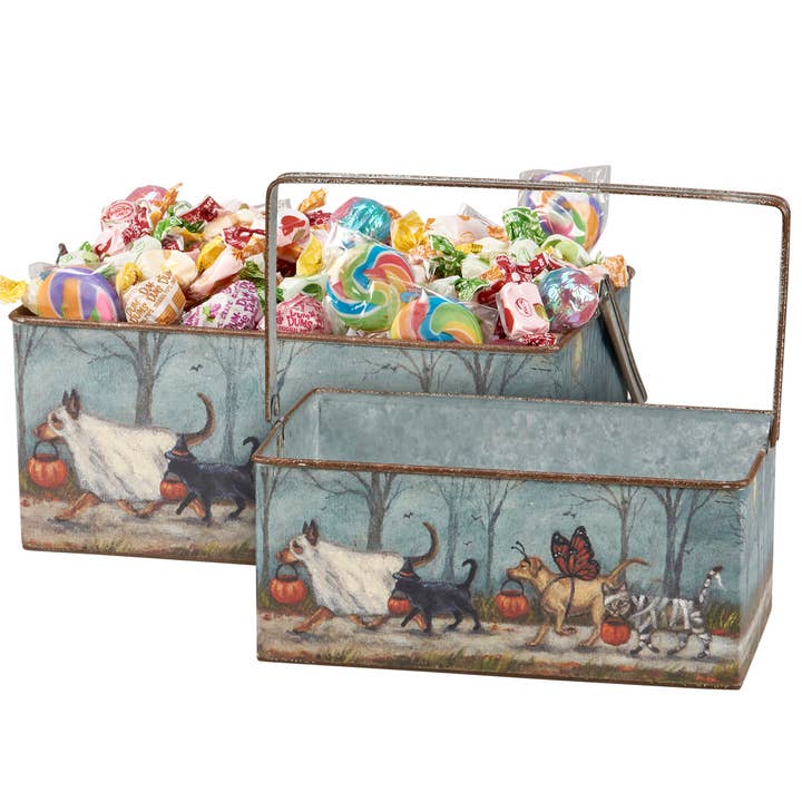 Spooky Pet Parade Bin Set for wholesale by Primitives by Kathy