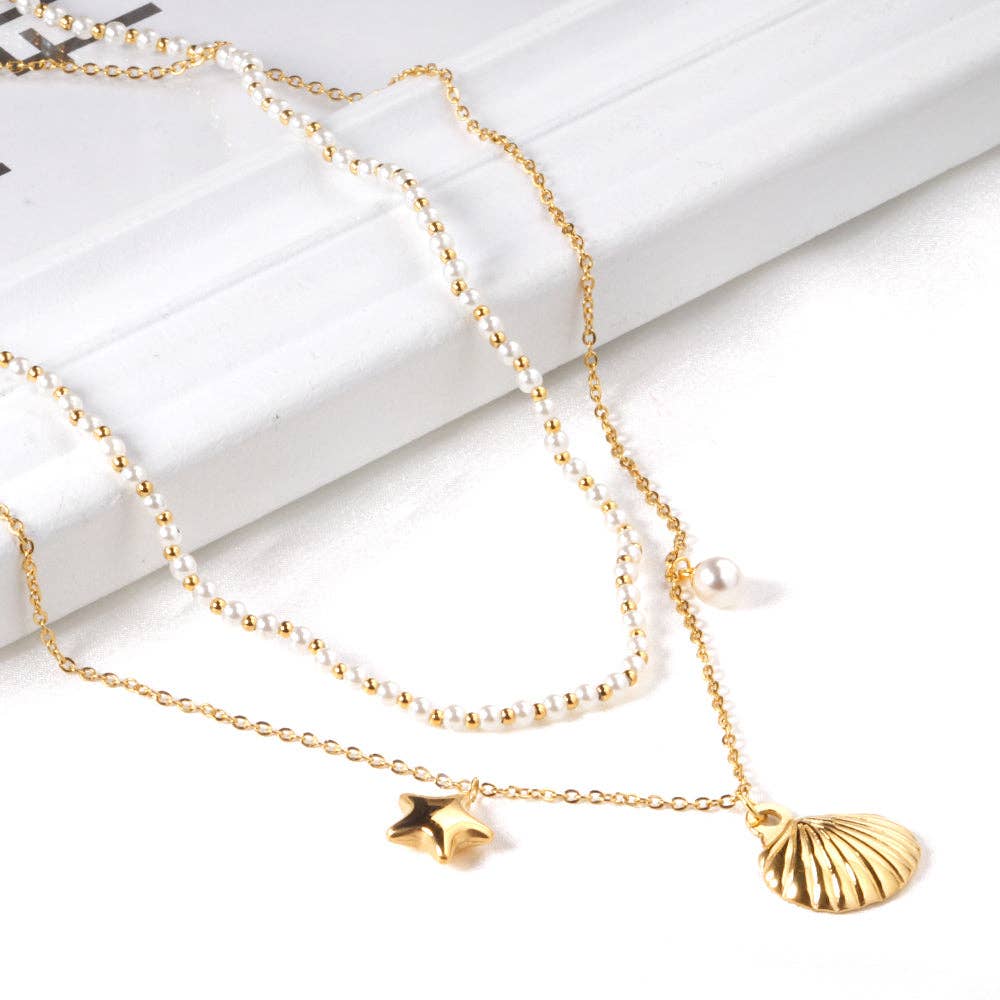 AULALA IBIZA - Vente Colliers à pendentif - Collier Aulala 2 couches Down by The Sea2