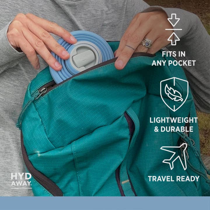 HYDAWAY – Großhandel Trinkflaschen – Zusammenklappbare Wasserflasche | 25oz27