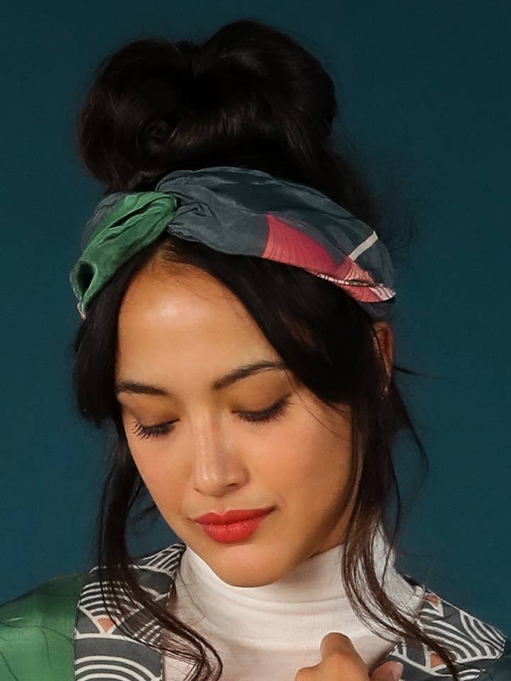 Crane At Sunrise Elasticated Headband for wholesale by Powder Design inc - US