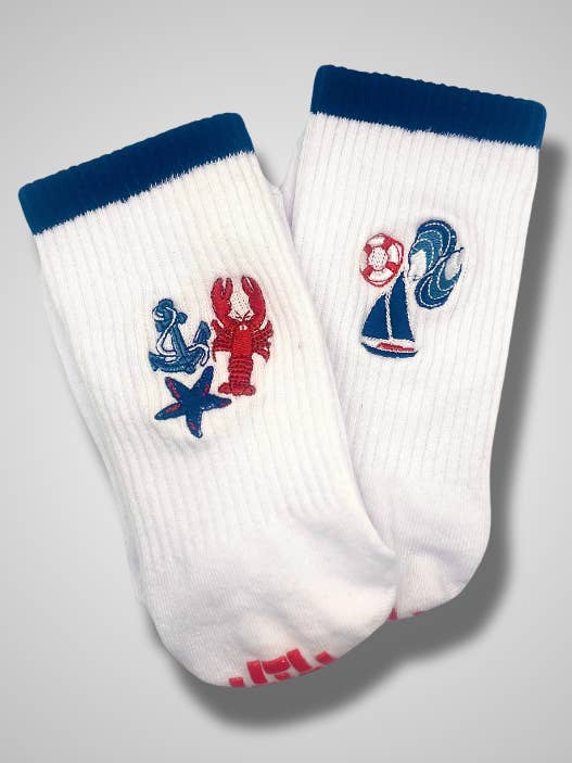 The Coast is Near Grip socks Pilates Socks for wholesale by Powerful Day