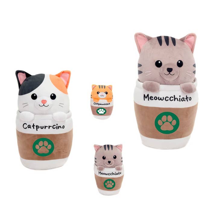 Catpurrcinos - 9" Plush for wholesale by Fiesta Toys