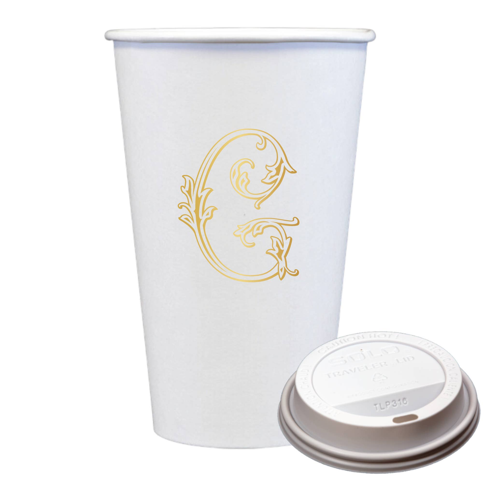 Sip Hip Hooray – wholesale Disposable cup – Initial Monogrammed Coffee Cups with Lids6