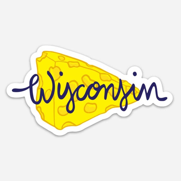 Vinylmagneet van Wisconsin Cheese voor wholesale door Sunny Day Designs