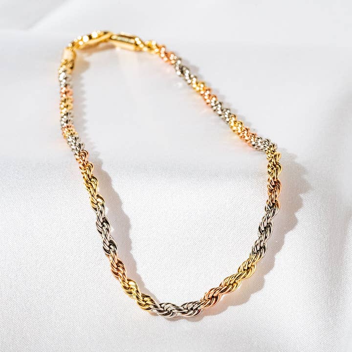 Harma Essentiële Driekleurige Touwketting Enkelbandje voor wholesale door Harma