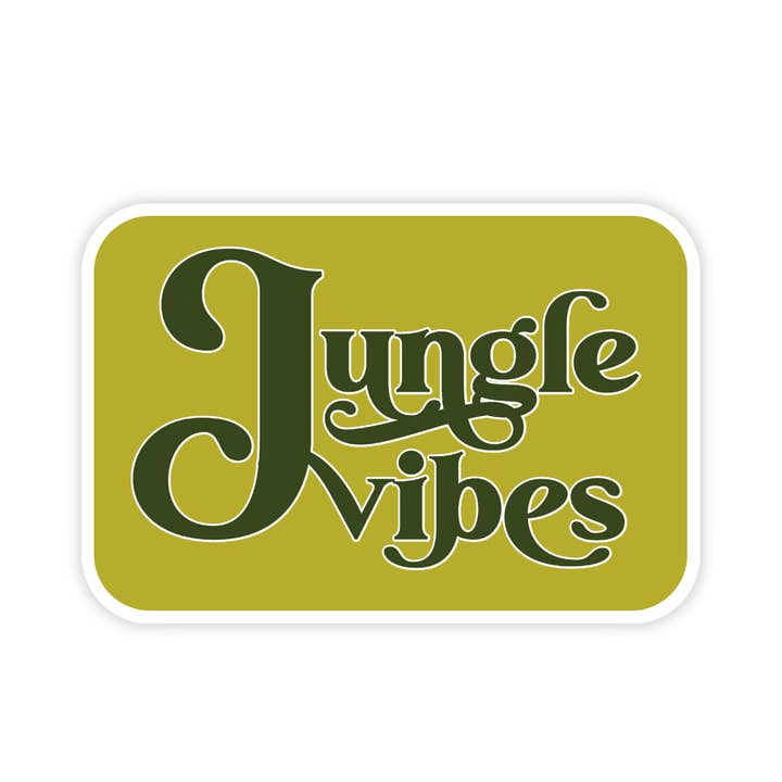 Autocollant Jungle Vibes pour la vente par Tiny Plant Market