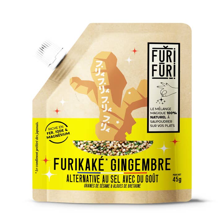 FURIFURI - Vente Mélanges d'épices séchées - Furikake Gingembre - Condiment sésame & algues - alternative0