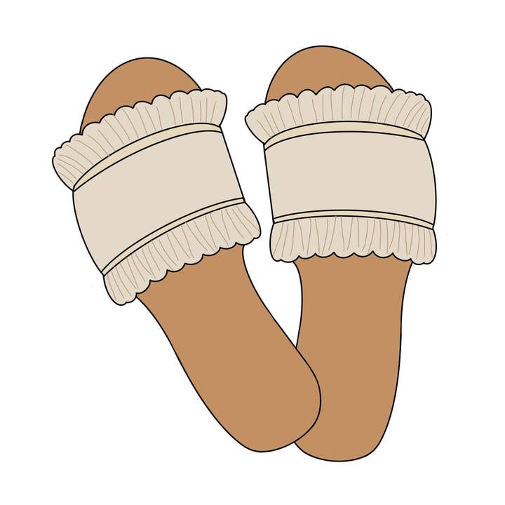 Emporte-pièce imprimé en 3D Sandals Food Safe PLA pour la vente par Maison’s Custom Cutters