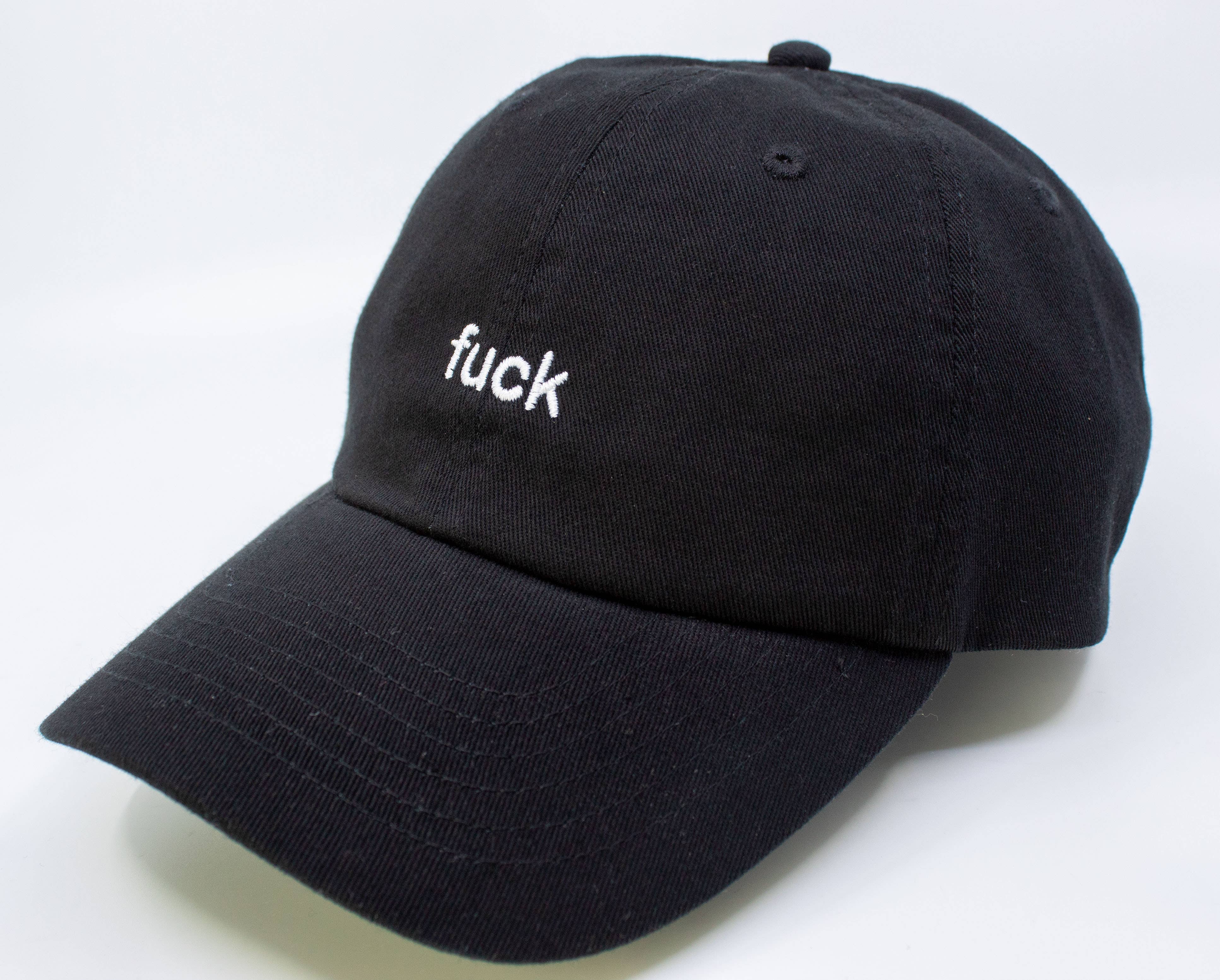 Standard Goods - Wholesale Baseball Cap - Unisex - Fuck Embroidered Hat2