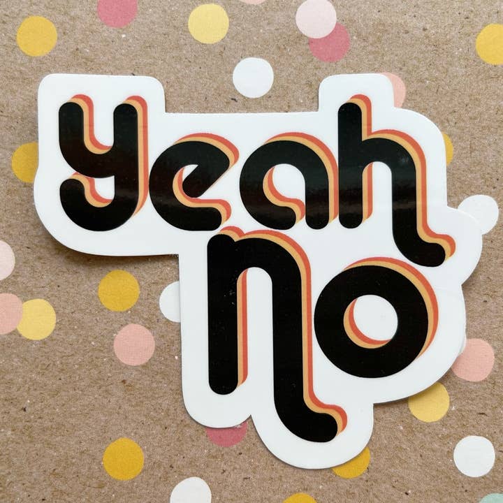 Beckamade - Wholesale Sticker - Yeah No Sticker2