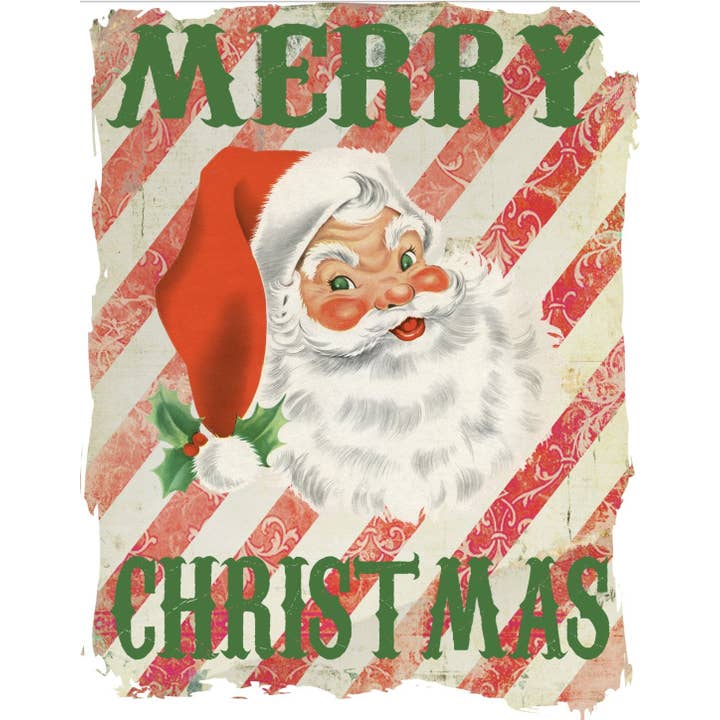 Merry Christmas Santa Transfer Sheet for wholesale by PLT Wholesale