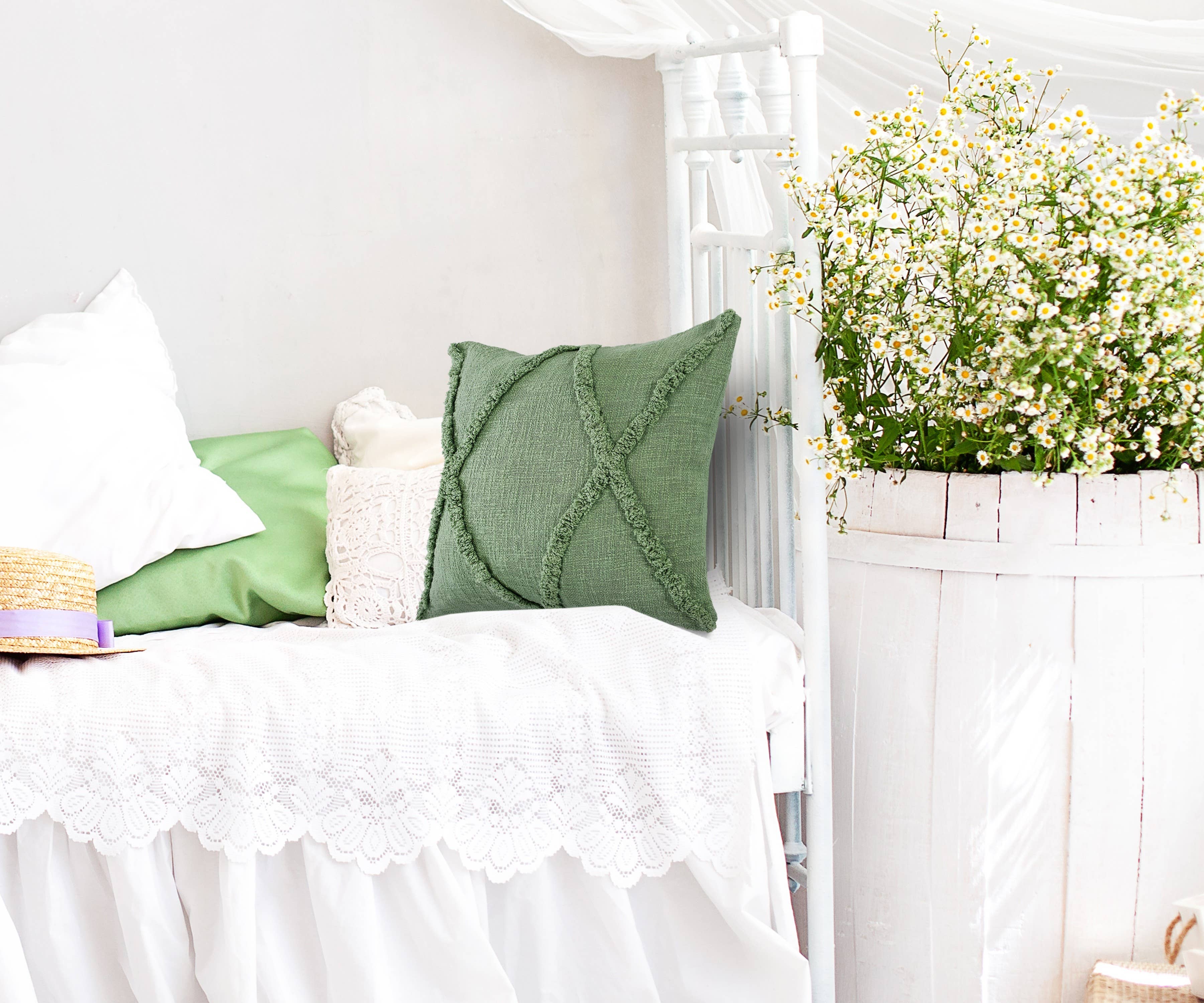 LR Home - Wholesale Throw/Decorative Pillow - Modern Tufted Accent Pillow Cover – Multiple Colors44