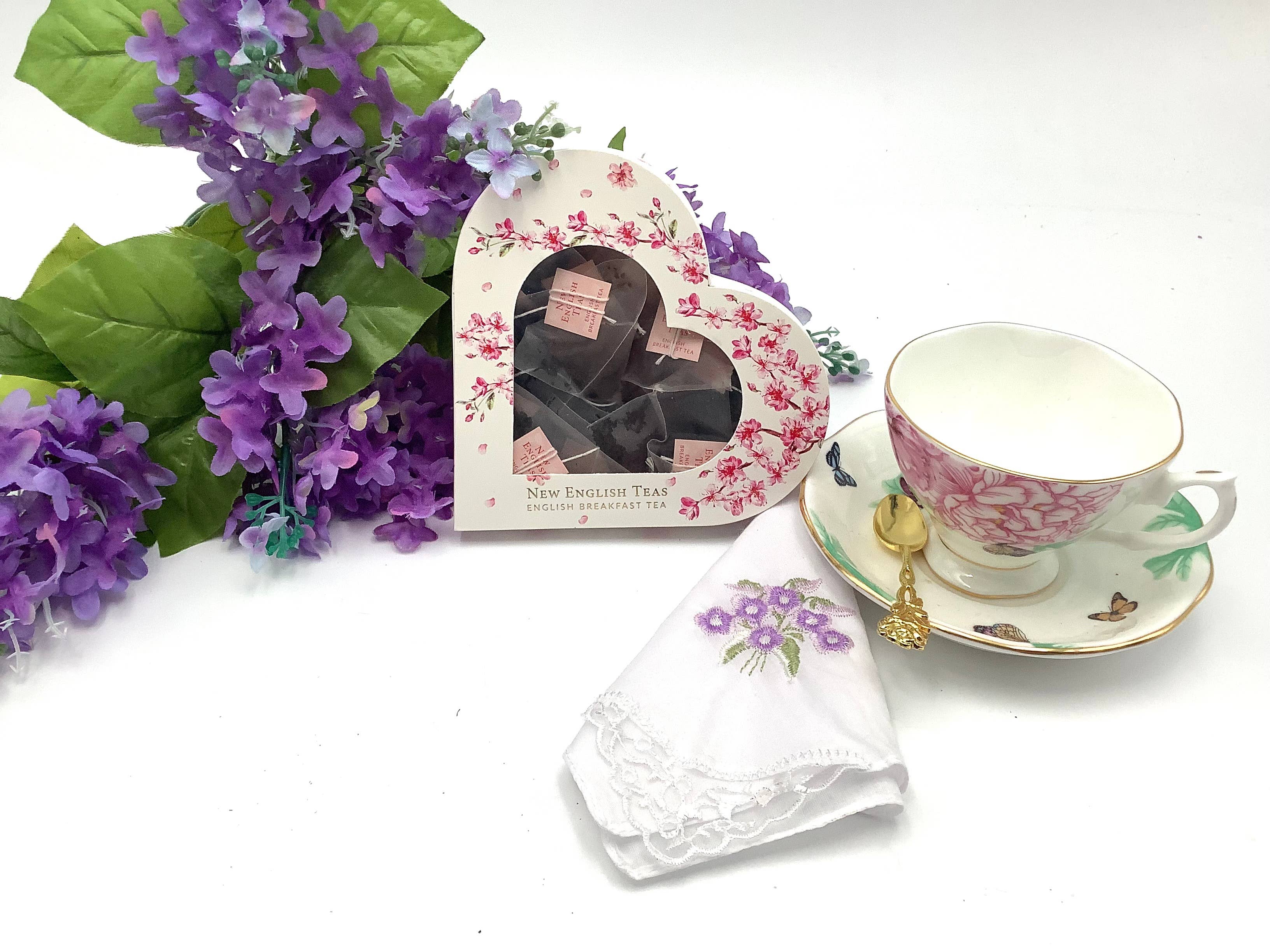 All Little Cute Things – Engroshandel Teposer – Hjerteformet teæske. Kirsebærblomst Engelsk Te0