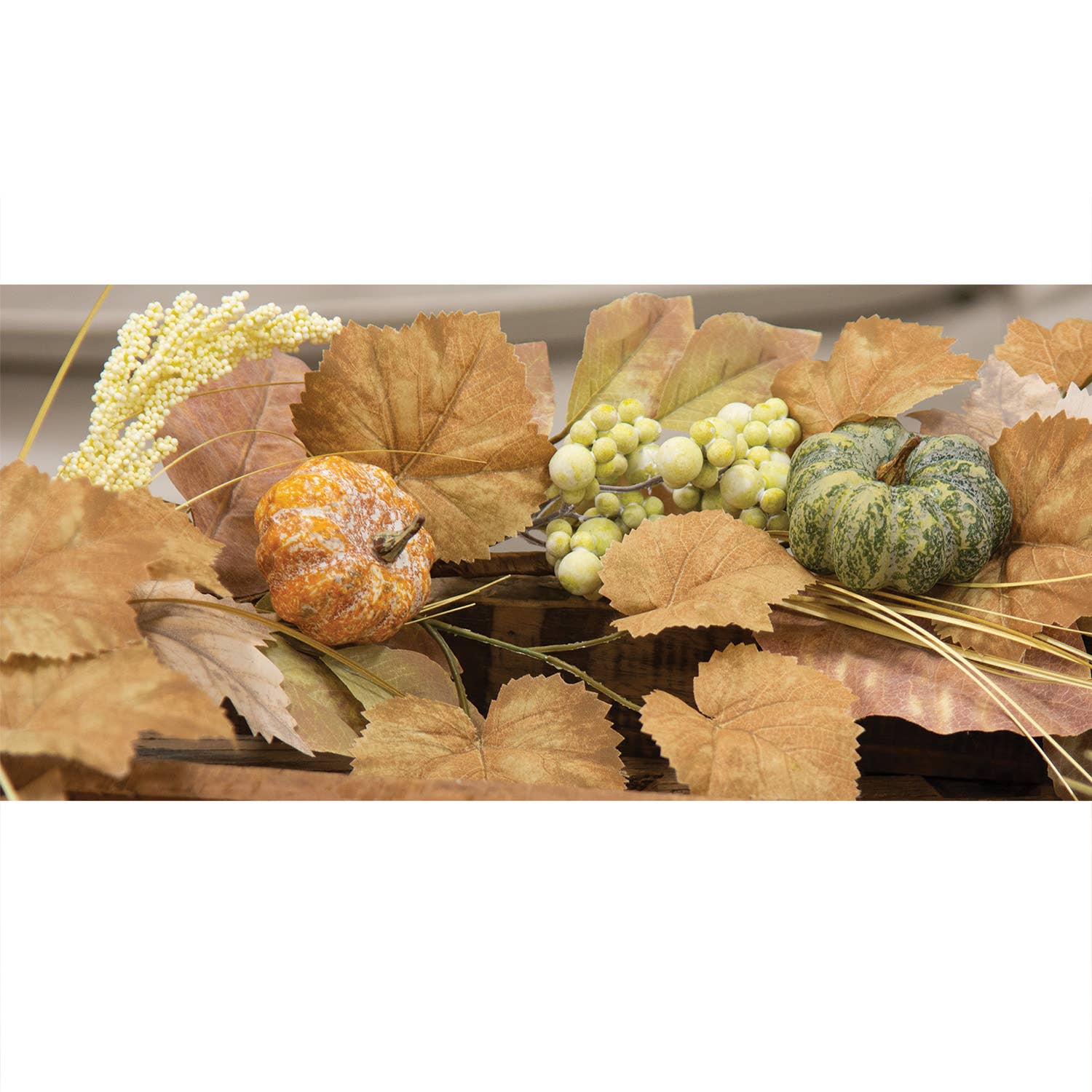 Saybrook Lane - Wholesale Bunting/Garland - Wind Washed Fall Foliage Garland, 5.5 Ft.2