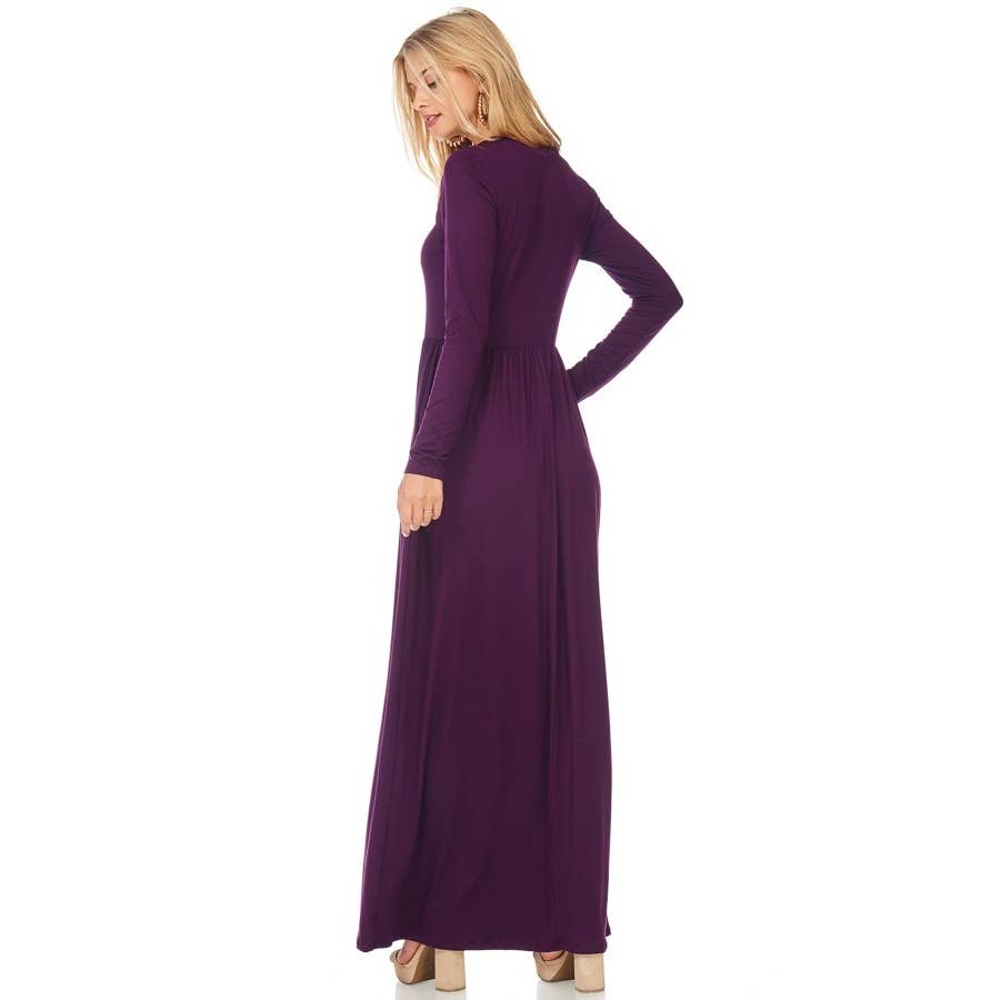Reborn J - Wholesale Dress - Women's - Basic long sleeve maxi in plus size9