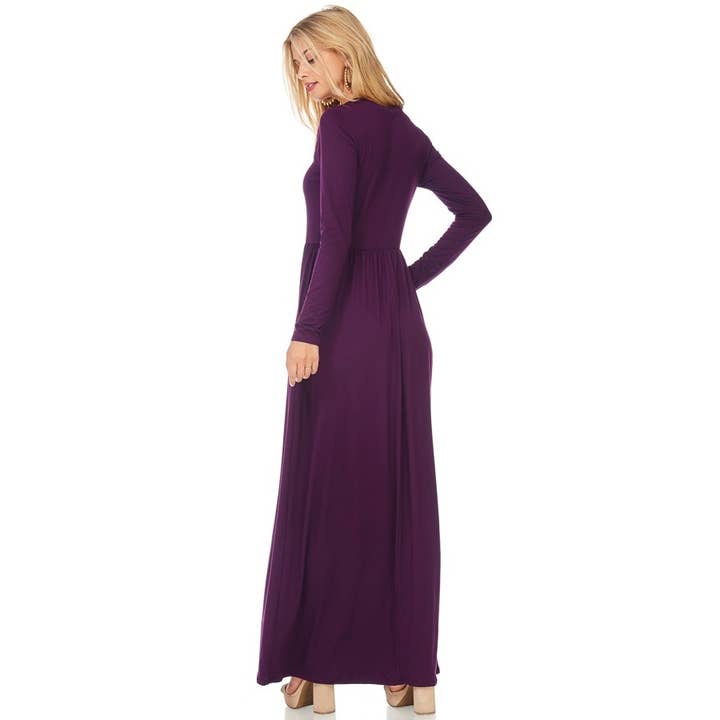 Reborn J - Wholesale Dress - Women's - Basic long sleeve maxi in plus size9