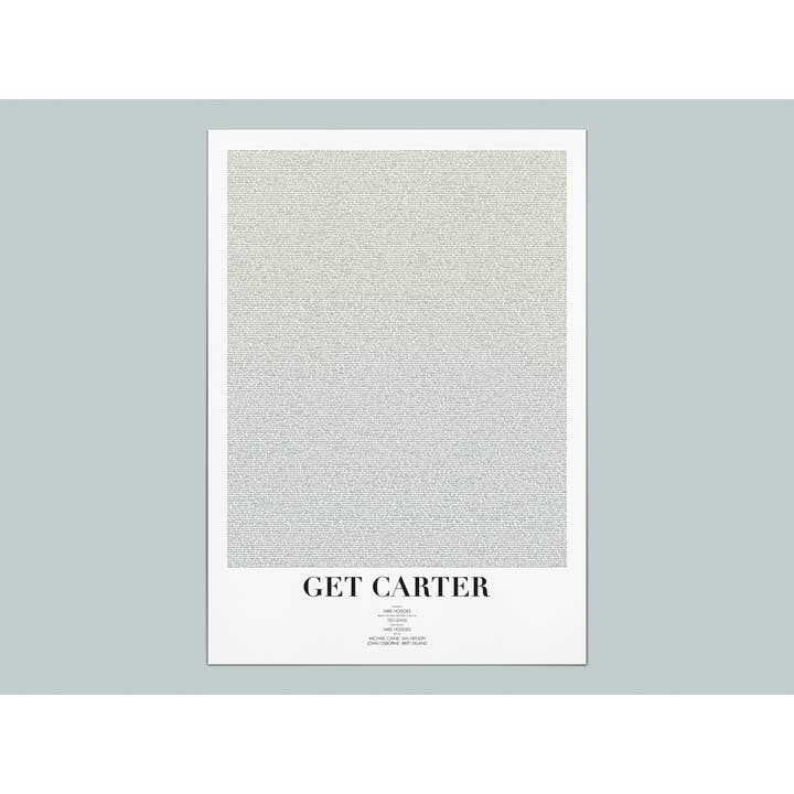 Get Carter Movie Art Print with Complete Screenplay for wholesale by Fade Out Prints