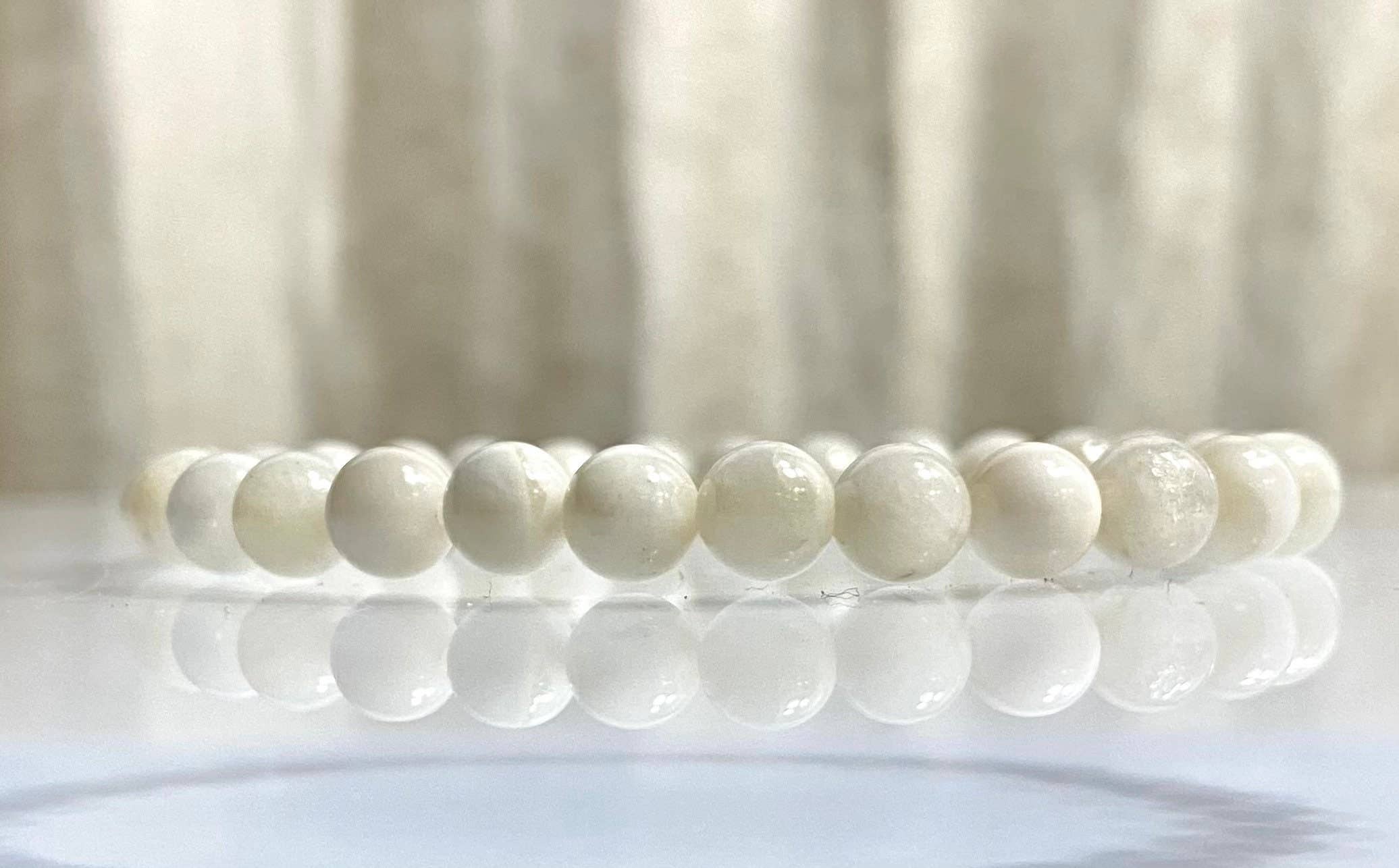 KayleeNYC - Wholesale Beaded Bracelet - Natural 6mm Moonstone Stretch Bracelets2