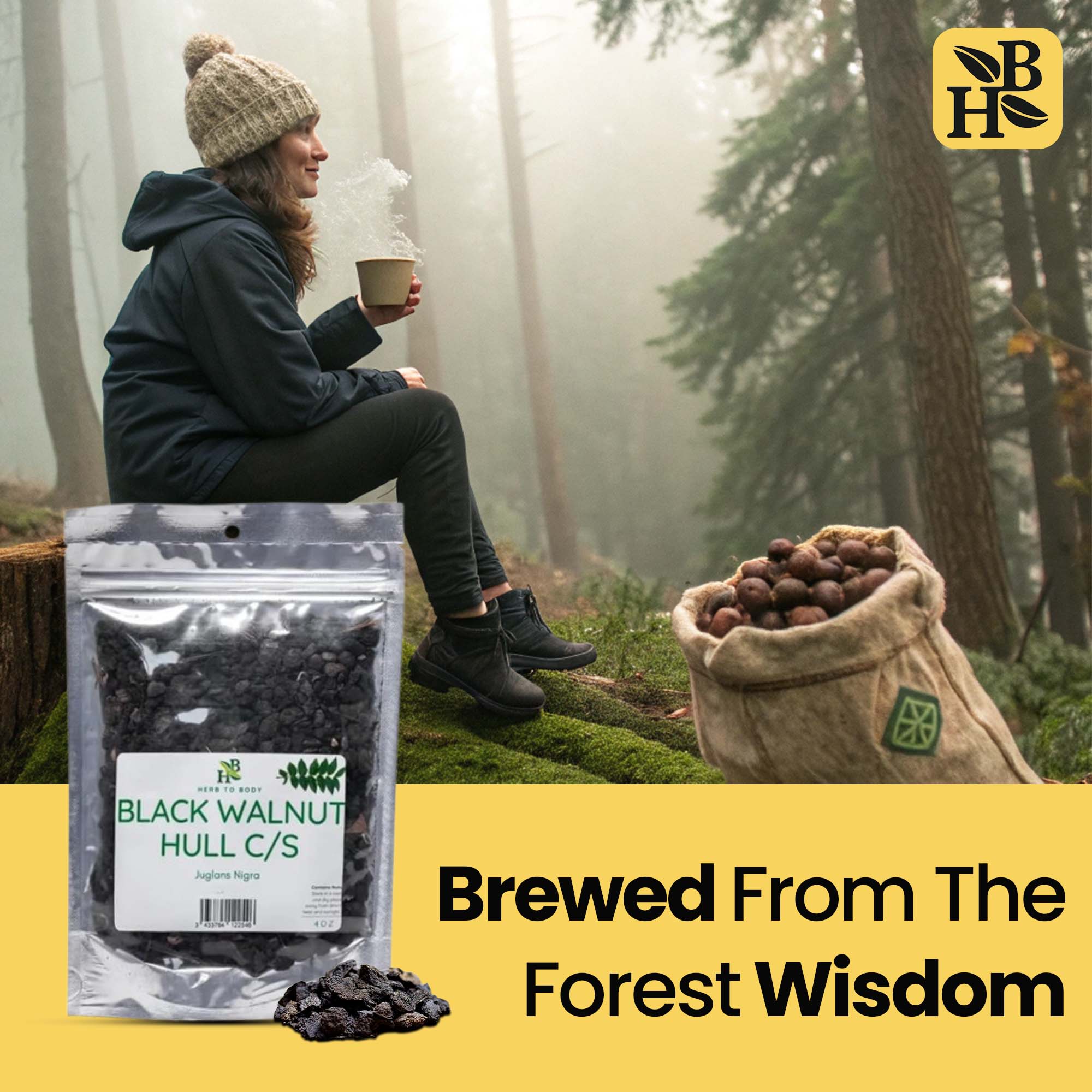 Herb To Body – wholesale Örter – Svart valnötsskal C/S 113g3