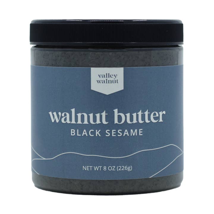 Black Sesame Walnut Butter for wholesale by Valley Walnut